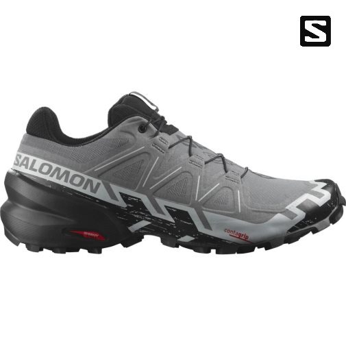 Salomon Speedcross 6 Wide Men's Trail Running Shoes Grey | CA 67V43